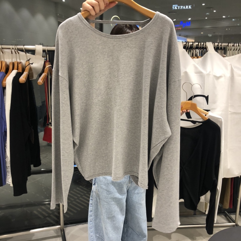 TREND SELLER/G韓國代購㊣女裝新款時尚休閑25秋冬長袖T恤G/TREND SELLER長袖T恤圖色2