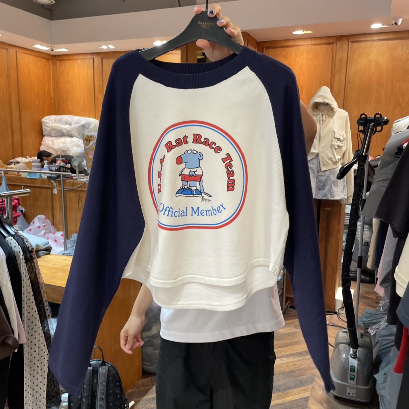 GARMENT-P東大門㊣直郵女士新款25秋冬推薦熱賣人氣長袖T恤GARMENT長袖T恤圖色2