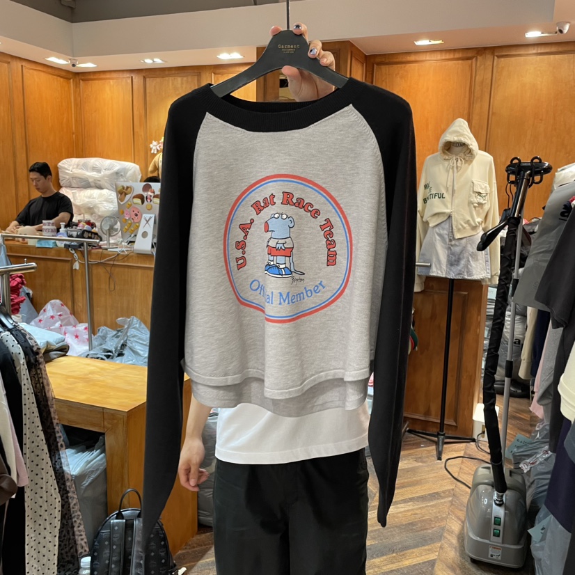 GARMENT-P東大門㊣直郵女士新款25秋冬推薦熱賣人氣長袖T恤GARMENT長袖T恤圖色3