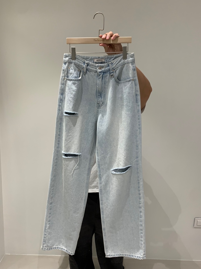 THE BRUNCH韓國代購㊣女裝新品休閑推薦真品時尚熱賣牛仔褲THE BRUNCH牛仔褲圖色1