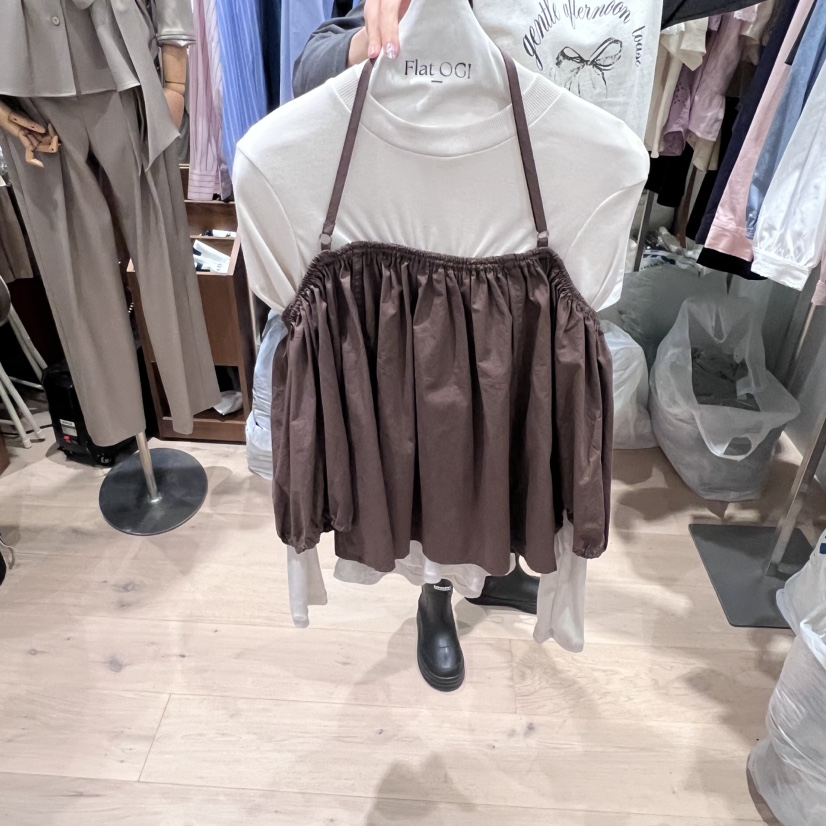 OGI韓國代購㊣女士新款休閑時尚人氣推薦職業熱賣襯衫蕾絲衫FLat OGI襯衫/蕾絲衫圖色2
