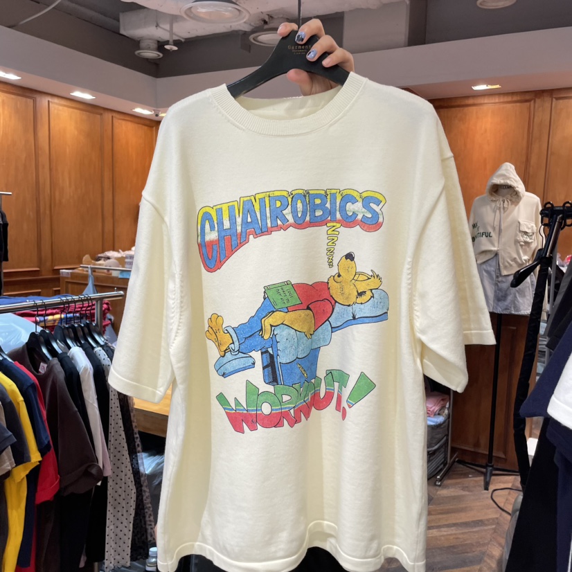 GARMENT-P東大門㊣代購女裝新品25秋冬熱賣時尚職業真品T恤GARMENTT恤圖色1