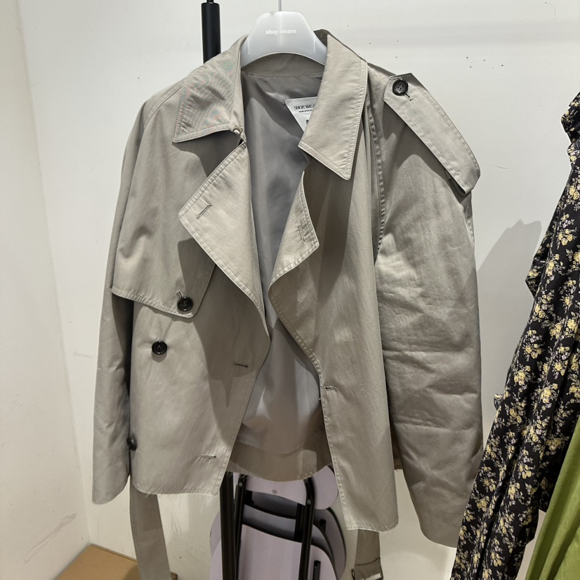 WE ARE/WELOVER東大門㊣實拍女士新款人氣25秋冬夾克含腰帶SHOP_WE ARE夾克圖色1
