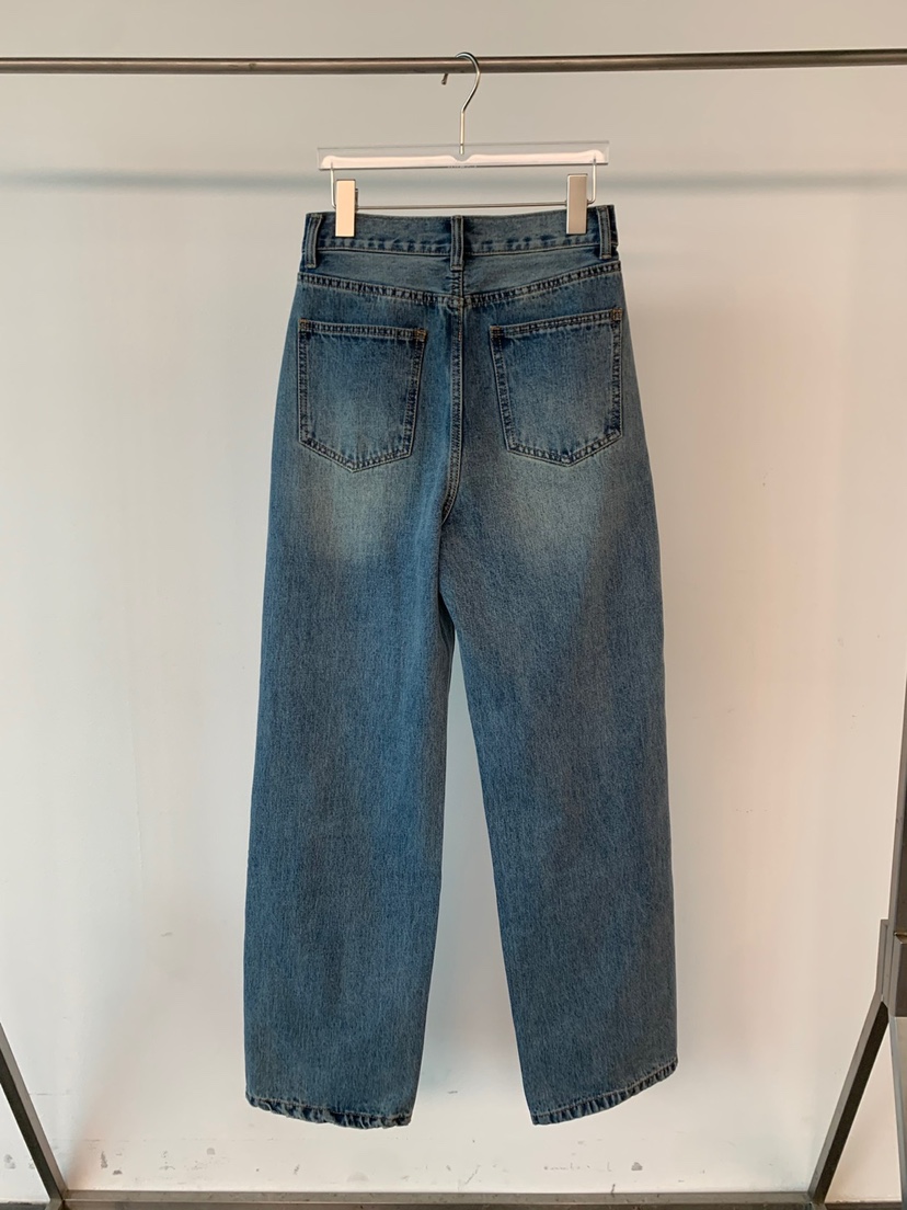FABRIC韓國代購㊣女裝新品時尚真品職業熱賣推薦25秋冬牛仔褲FABRIC牛仔褲