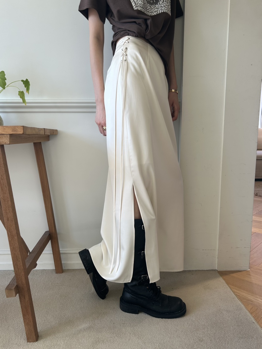 ME MO韓國代購㊣女士新款推薦職業熱賣25秋冬人氣休閑長裙ME MO長裙