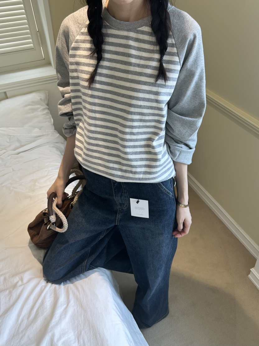 ME MO韓國代購㊣女裝新品人氣推薦25秋冬休閑時尚真品長袖T恤ME MO長袖T恤