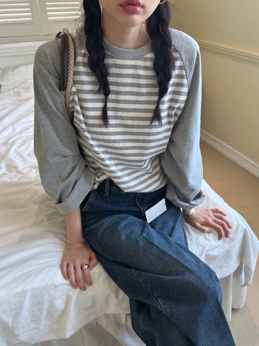 ME MO韓國代購㊣女裝新品人氣推薦25秋冬休閑時尚真品長袖T恤ME MO長袖T恤