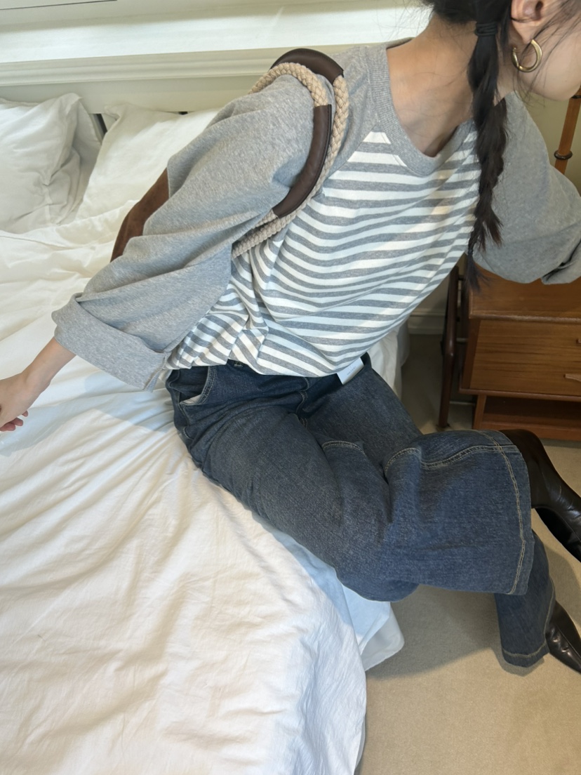 ME MO韓國代購㊣女裝新品人氣推薦25秋冬休閑時尚真品長袖T恤ME MO長袖T恤
