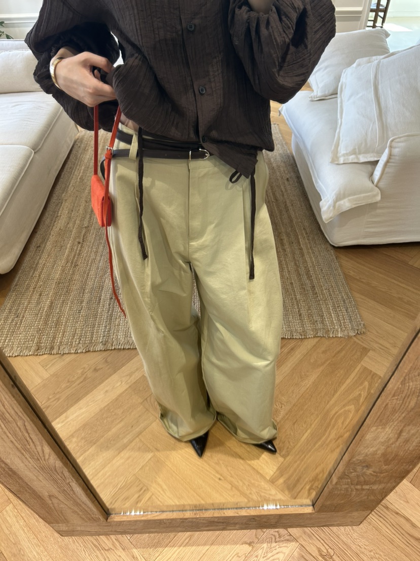 ME MO韓國代購㊣女士新款熱賣25秋冬人氣真品休閑褲不含腰帶ME MO休閑褲