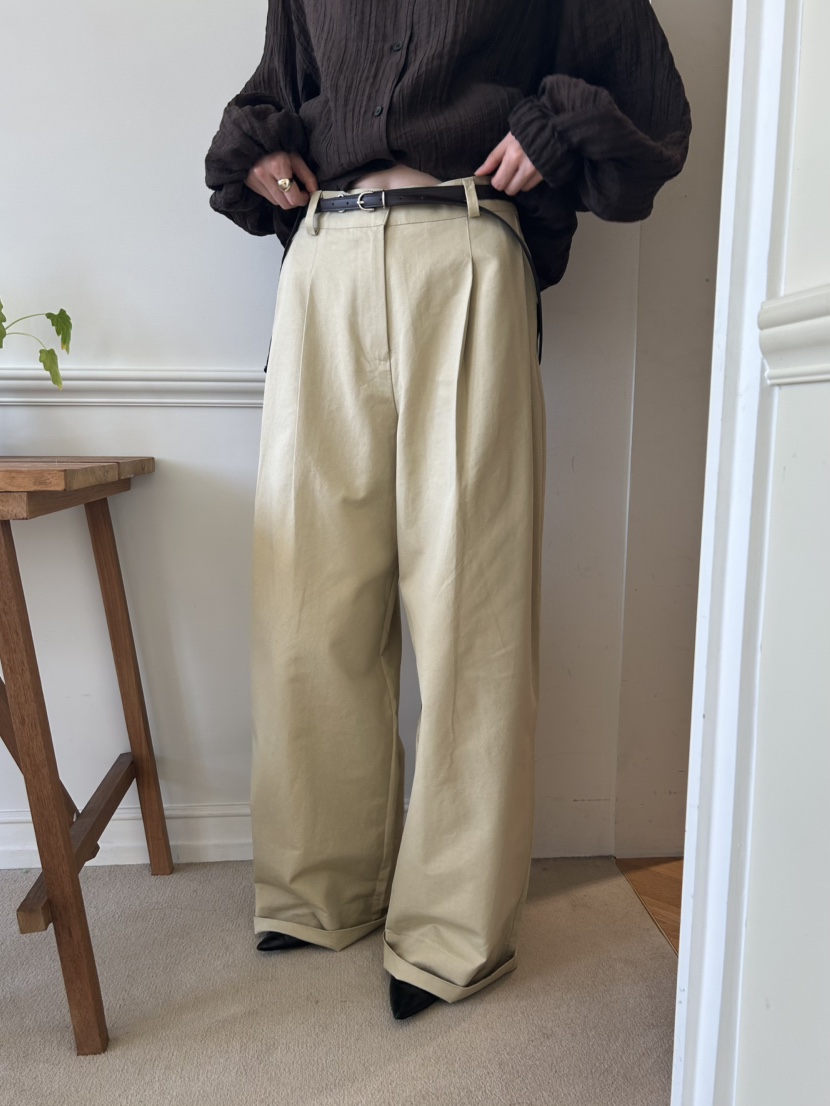 ME MO韓國代購㊣女士新款熱賣25秋冬人氣真品休閑褲不含腰帶ME MO休閑褲