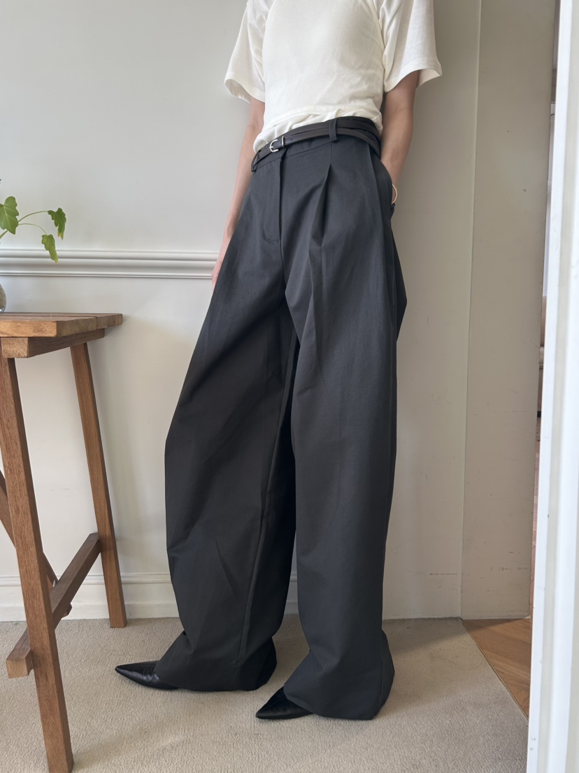 ME MO韓國代購㊣女士新款熱賣25秋冬人氣真品休閑褲不含腰帶ME MO休閑褲圖色2