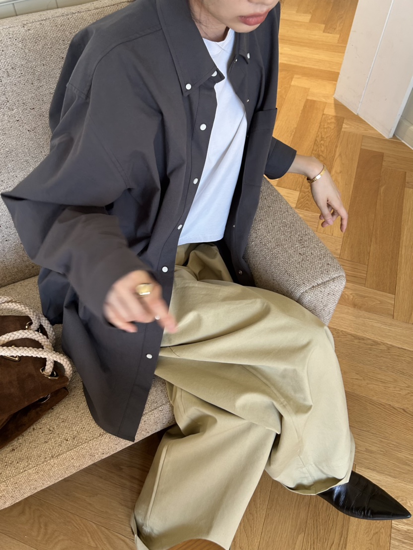 ME MO東大門㊣實拍女士新品休閑熱賣時尚襯衫蕾絲衫不含腰帶ME MO襯衫/蕾絲衫圖色2