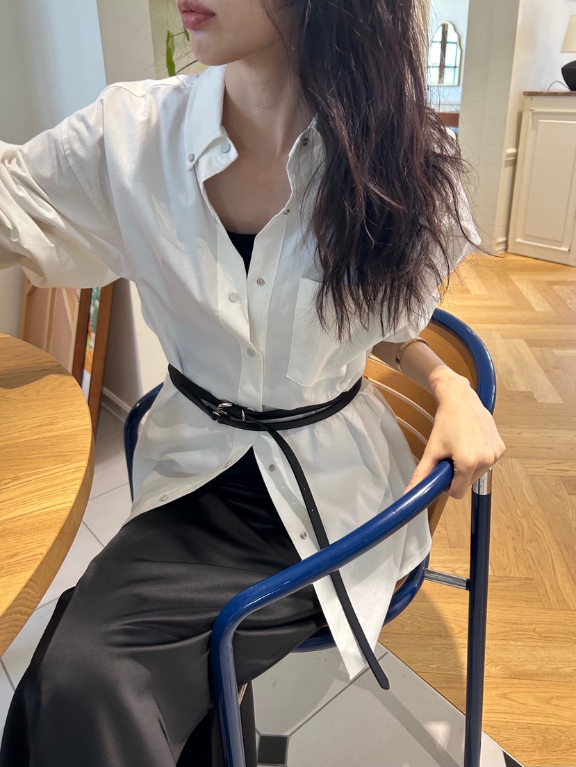 ME MO東大門㊣實拍女士新品休閑熱賣時尚襯衫蕾絲衫不含腰帶ME MO襯衫/蕾絲衫圖色3