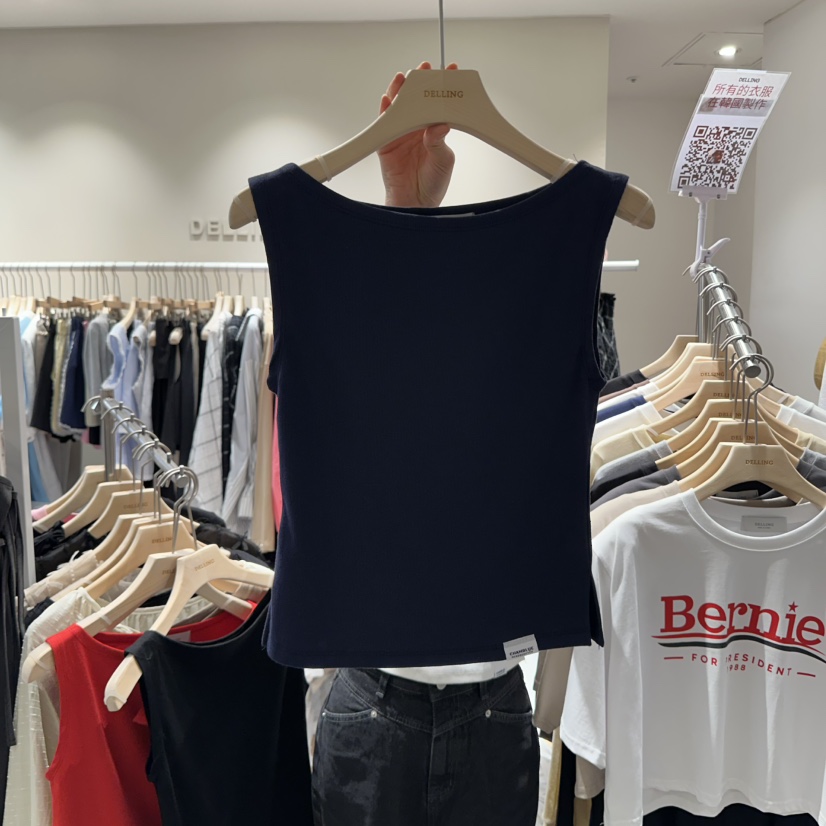 DELLING韓國代購㊣女士新品人氣時尚真品熱賣休閑推薦吊帶背心DELLING吊帶/背心圖色3