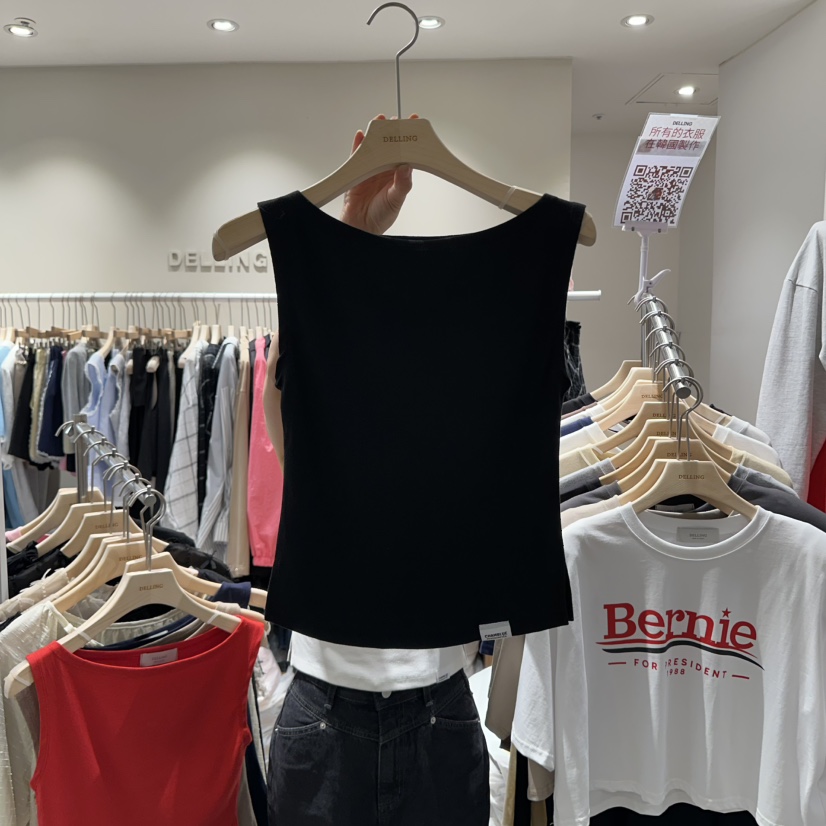 DELLING韓國代購㊣女士新品人氣時尚真品熱賣休閑推薦吊帶背心DELLING吊帶/背心圖色4