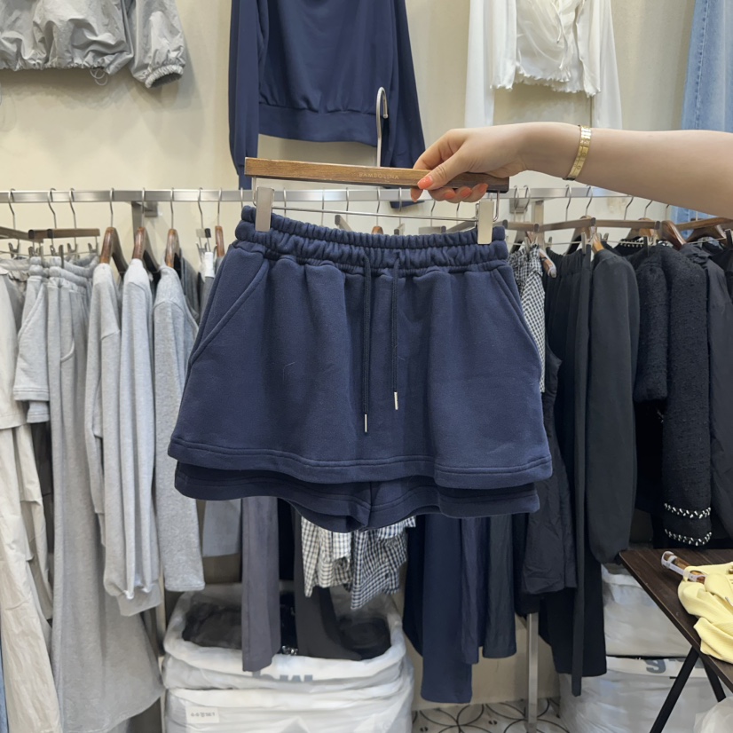 BAMBOLINA韓國代購㊣女裝新品時尚職業真品人氣休閑25秋冬短褲BAMBOLINA短褲圖色2