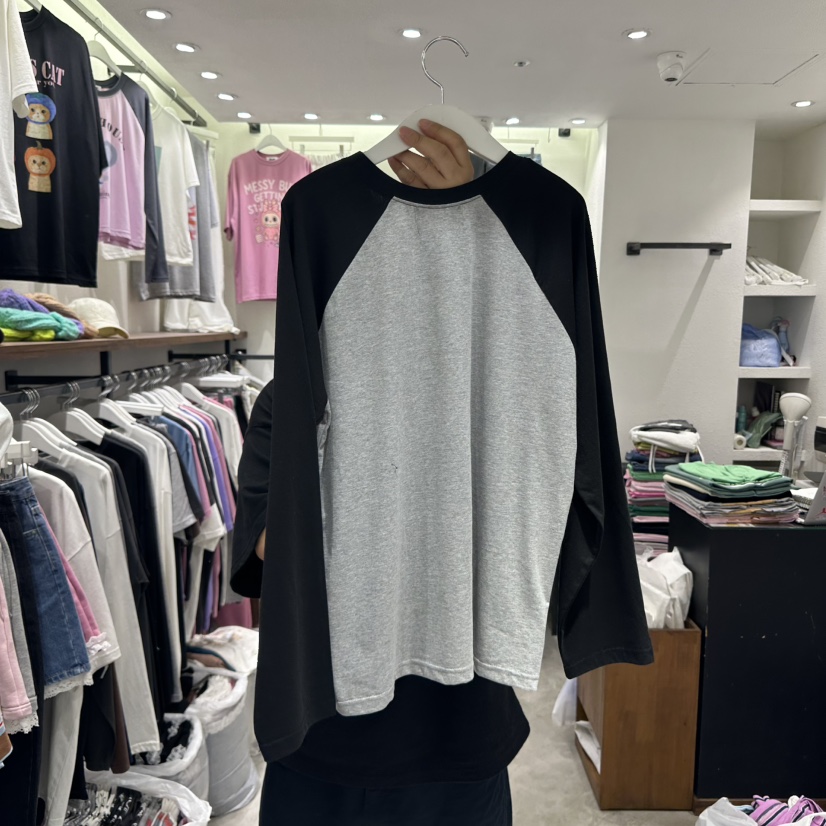 EVE韓國代購㊣女士新品熱賣人氣25秋冬休閑推薦職業長袖T恤EVE長袖T恤