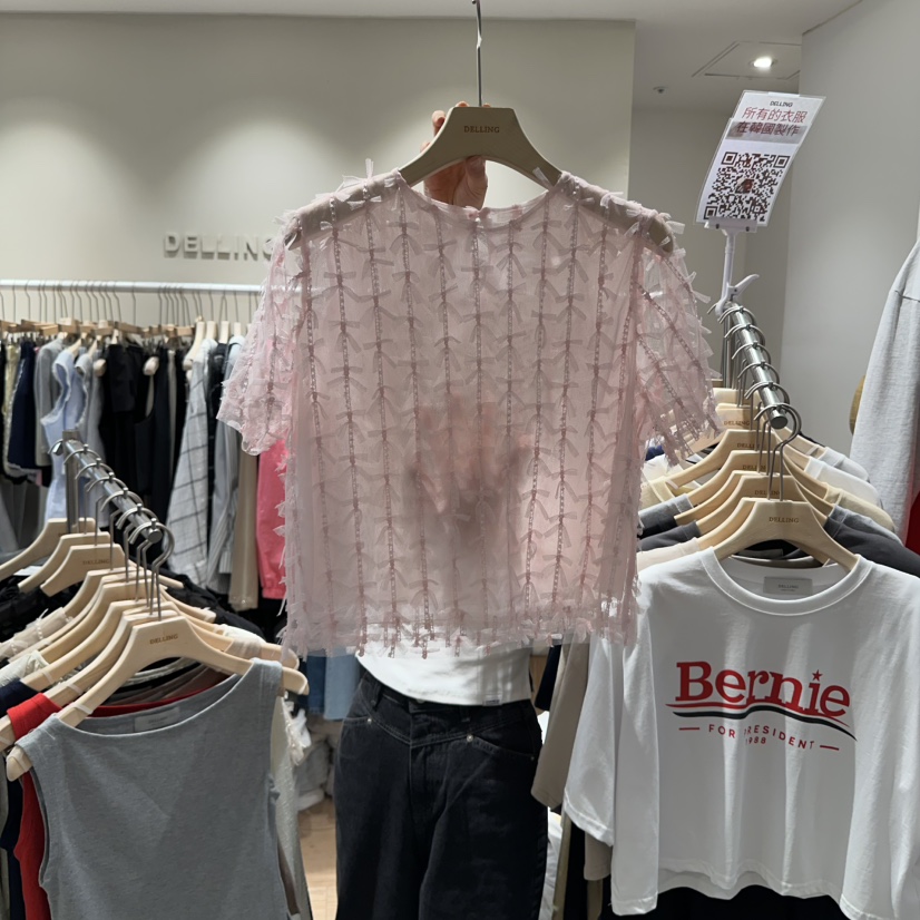 DELLING東大門㊣實拍女士新品真品休閑時尚熱賣25秋冬襯衫蕾絲衫DELLING襯衫/蕾絲衫圖色2