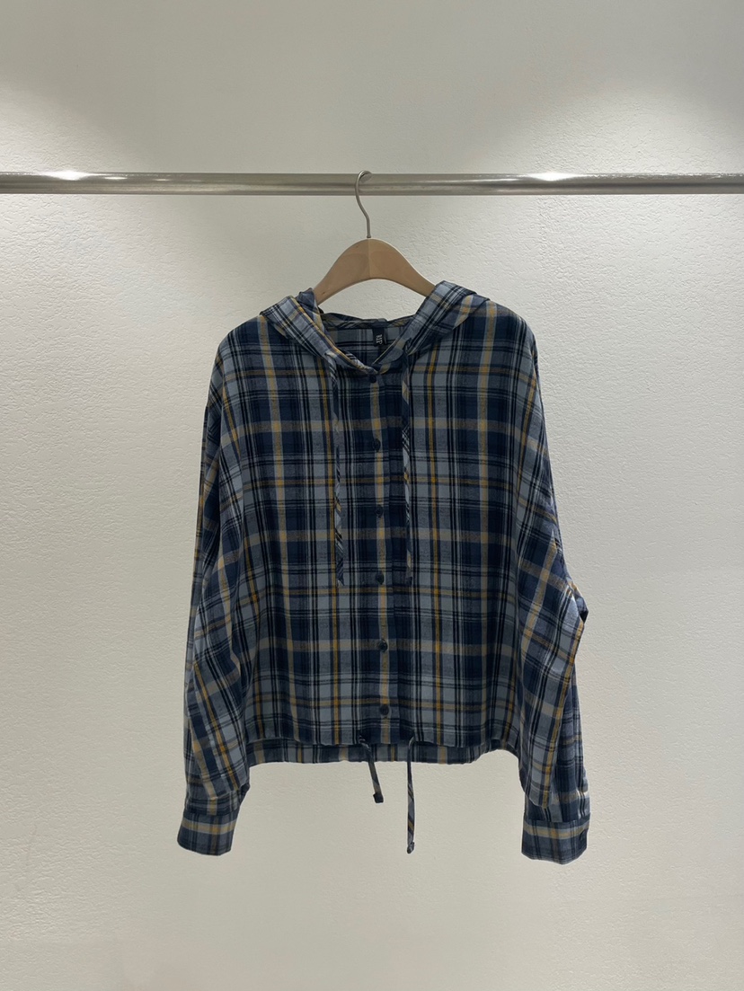 RIPPLE韓國直郵㊣女裝新品時尚職業真品25秋冬襯衫蕾絲衫連帽RIPPLE襯衫/蕾絲衫圖色1