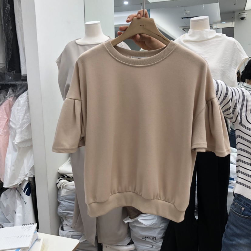 MOI-A韓國直郵㊣女裝新品人氣熱賣推薦25秋冬休閑真品時尚T恤MOI-AT恤圖色1