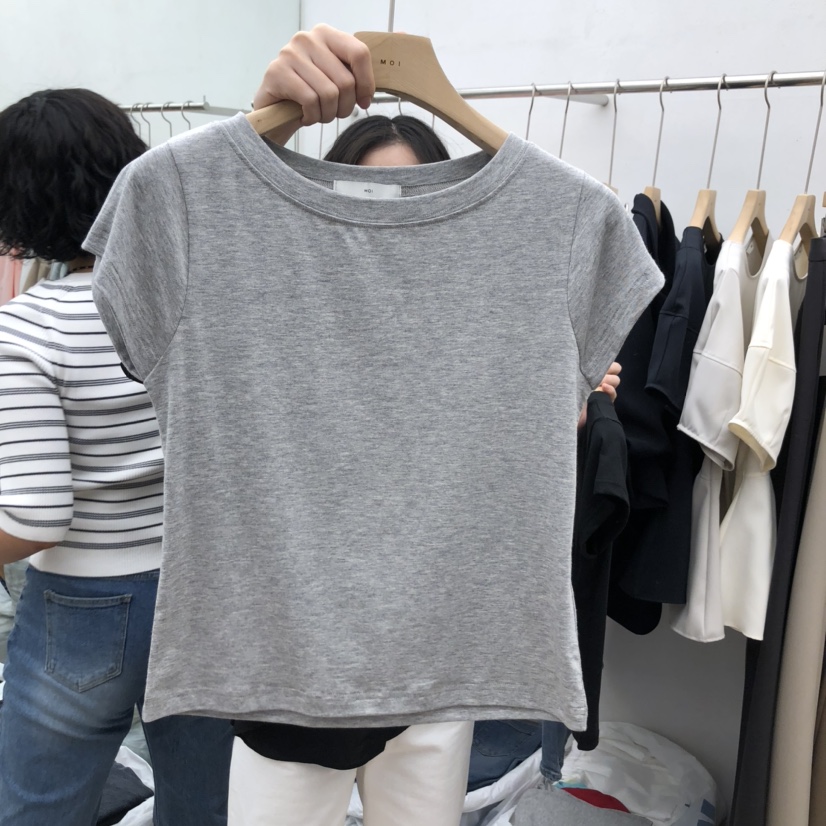 MOI-A東大門㊣代購女士新款休閑推薦真品人氣時尚25秋冬T恤MOI-AT恤圖色2