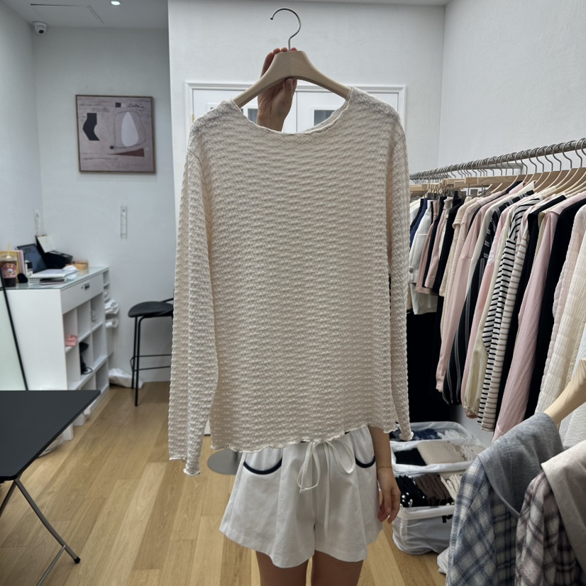 RE:FRESH-L東大門㊣實拍女裝新品真品時尚熱賣人氣長袖T恤RE:FRESH長袖T恤