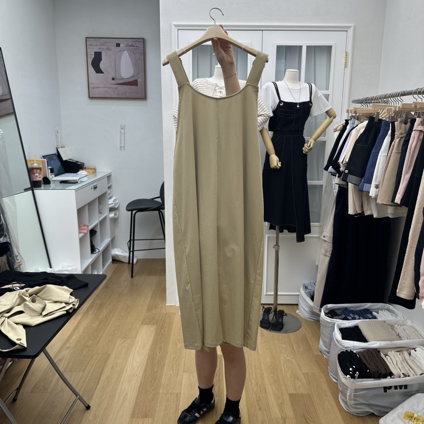 RE:FRESH-L東大門㊣直郵女裝新品25秋冬真品休閑連衣裙口袋RE:FRESH連衣裙