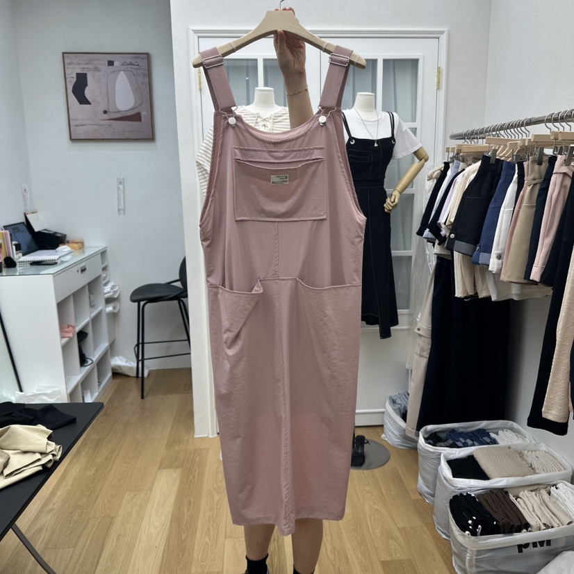 RE:FRESH-L東大門㊣直郵女裝新品25秋冬真品休閑連衣裙口袋RE:FRESH連衣裙圖色2