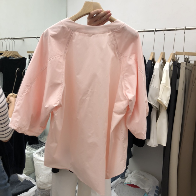 MOI-A東大門㊣直郵女裝新品熱賣休閑職業25秋冬襯衫蕾絲衫MOI-A襯衫/蕾絲衫