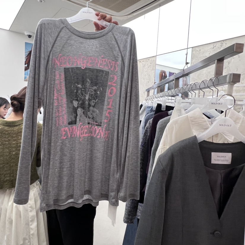 SOLD OUT東大門㊣實拍女裝新款熱賣推薦時尚職業真品長袖T恤SOLD OUT長袖T恤圖色1