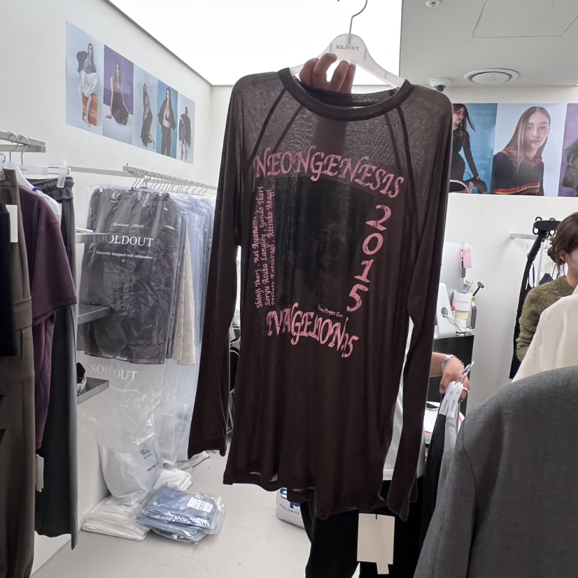 SOLD OUT東大門㊣實拍女裝新款熱賣推薦時尚職業真品長袖T恤SOLD OUT長袖T恤圖色3