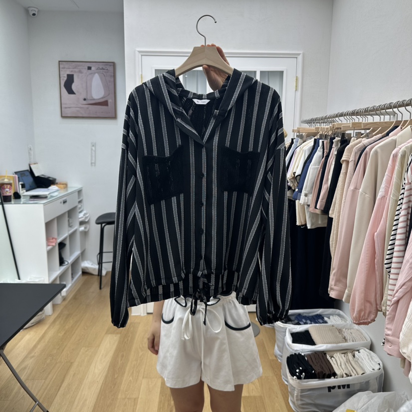 RE:FRESH-L韓國直郵㊣女裝新品熱賣25秋冬人氣休閑襯衫蕾絲衫RE:FRESH襯衫/蕾絲衫圖色3