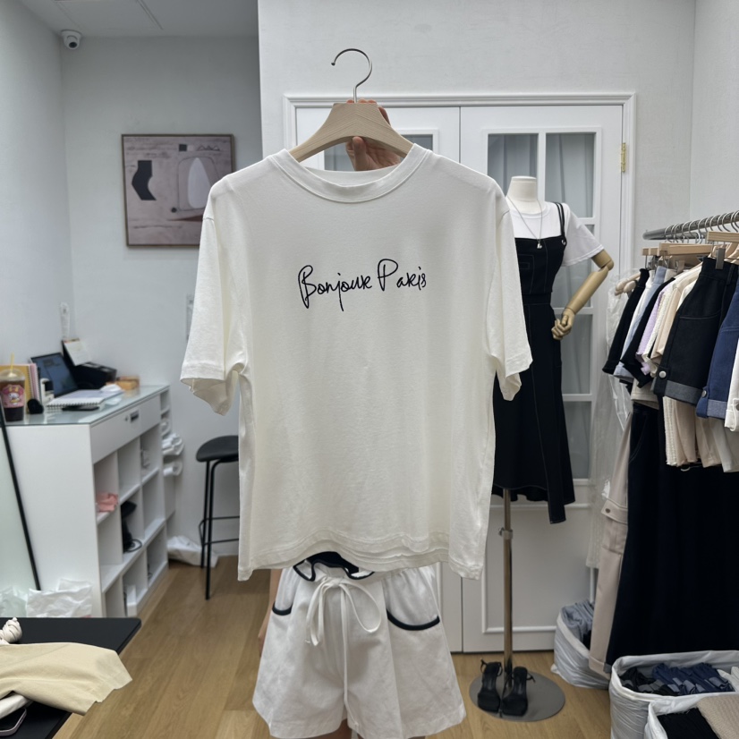 RE:FRESH-L韓國直郵㊣女裝新款25秋冬休閑職業推薦真品T恤RE:FRESHT恤圖色1