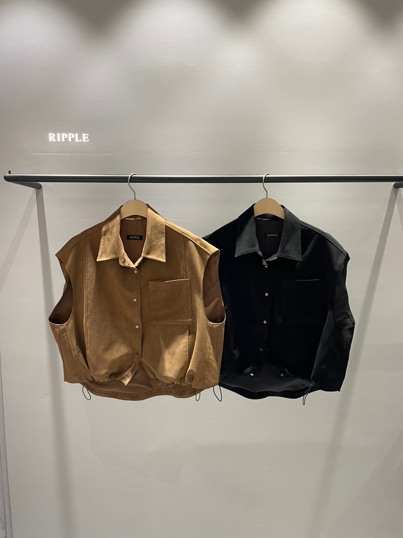 RIPPLE韓國代購㊣女裝新款人氣推薦職業休閑熱賣時尚25秋冬馬甲RIPPLE馬甲