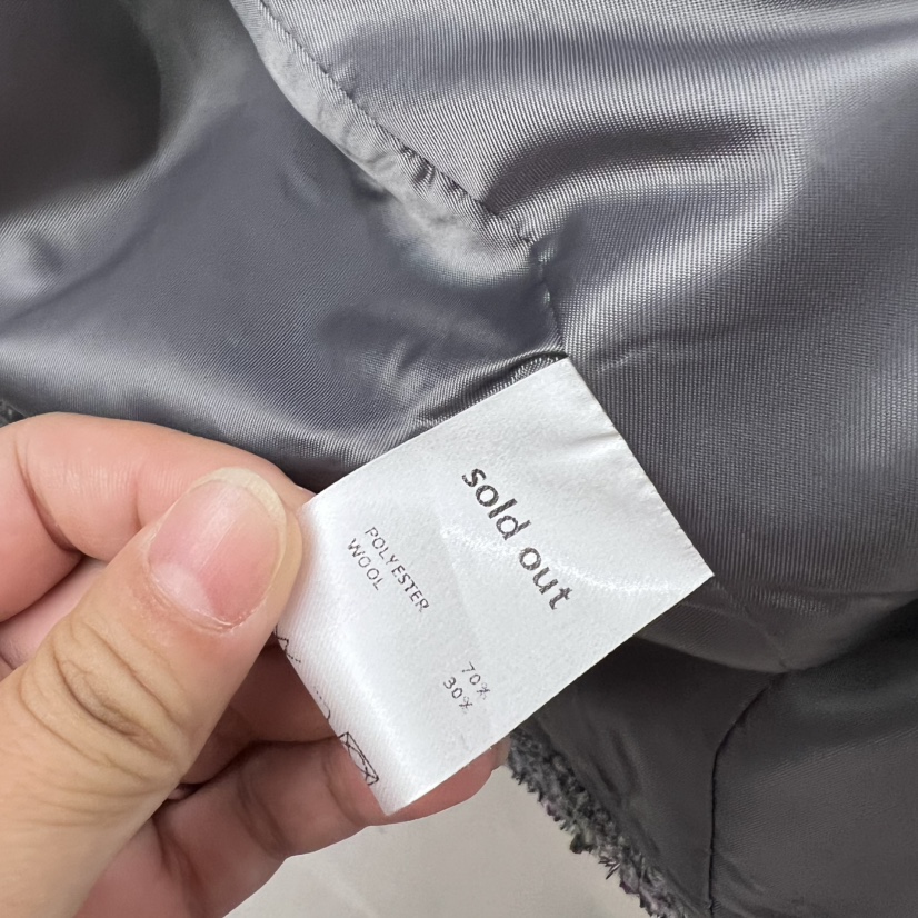 SOLD OUT東大門㊣代購女士新款推薦職業熱賣25秋冬夾克粗花呢SOLD OUT夾克