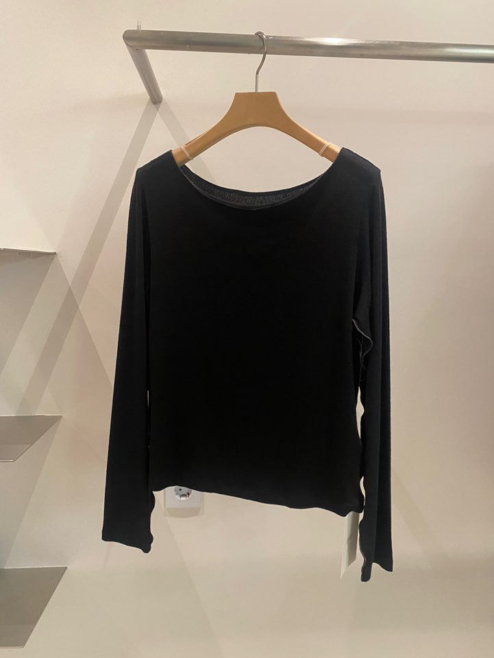 BOUTIQUE SEOUL-P東大門㊣直郵女士新品真品人氣25秋冬長袖T恤ANDMORE BUTTON長袖T恤圖色2