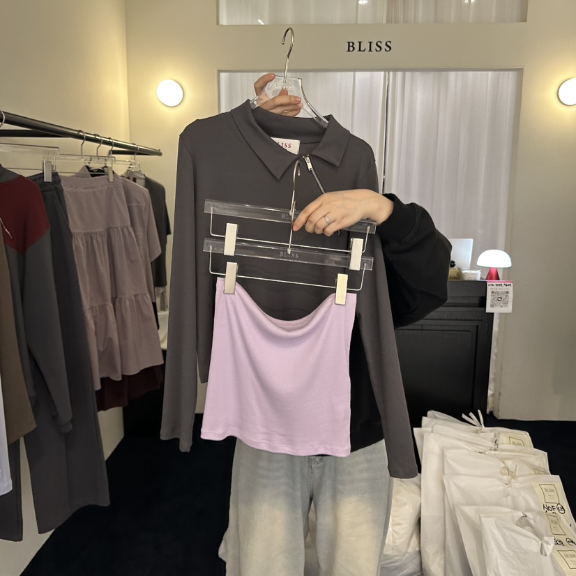BLISS東大門㊣實拍女裝新款時尚人氣25秋冬休閑熱賣套裝兩件套BLISS套裝圖色3