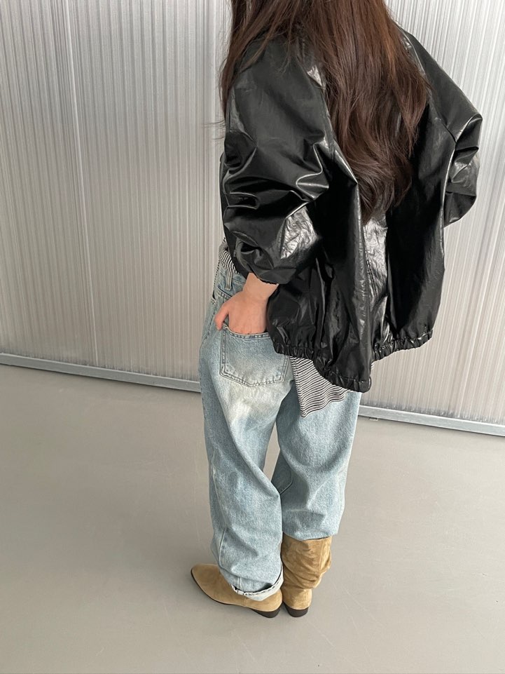 BOUTIQUE SEOUL-P東大門㊣代購女裝新款熱賣真品25秋冬夾克ANDMORE BUTTON夾克