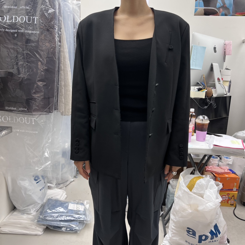 SOLD OUT東大門㊣直郵女裝新款推薦真品職業25秋冬休閑夾克SOLD OUT夾克圖色2