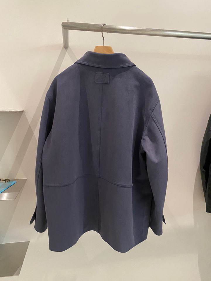 BOUTIQUE SEOUL-P東大門㊣直郵女士新品時尚職業夾克絨面革ANDMORE BUTTON夾克