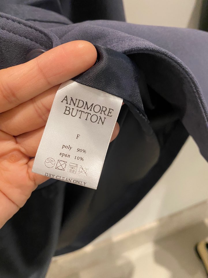 BOUTIQUE SEOUL-P東大門㊣直郵女士新品時尚職業夾克絨面革ANDMORE BUTTON夾克