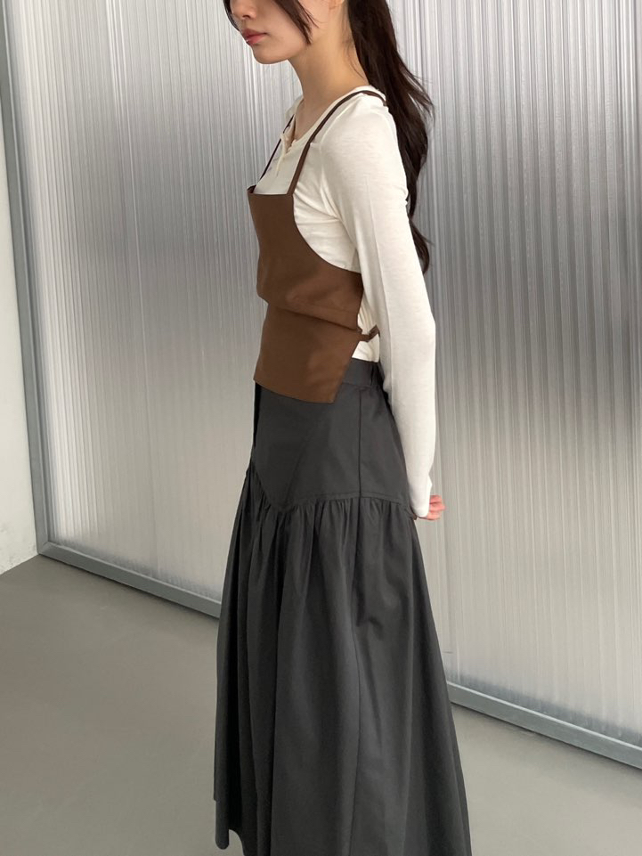 BOUTIQUE SEOUL-P東大門㊣直郵女士新品休閑時尚吊帶背心ANDMORE BUTTON吊帶/背心