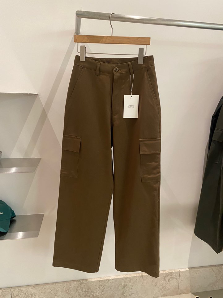 BOUTIQUE SEOUL-P東大門㊣代購女士新款休閑熱賣休閑褲口袋ANDMORE BUTTON休閑褲圖色2