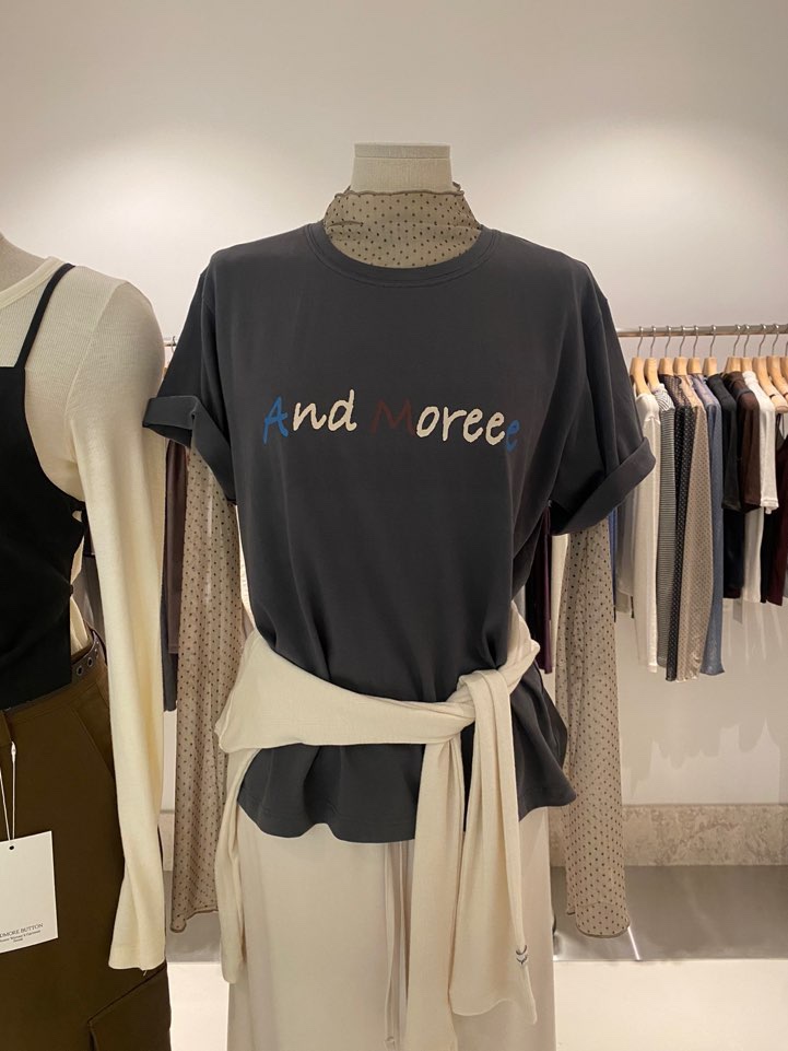 BOUTIQUE SEOUL-P東大門㊣實拍女裝新款職業時尚推薦熱賣T恤ANDMORE BUTTONT恤圖色2