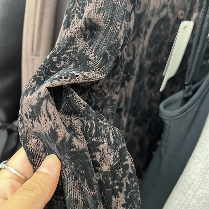 SOLD OUT東大門㊣實拍女裝新品25秋冬推薦襯衫蕾絲衫蕾絲開衫SOLD OUT襯衫/蕾絲衫