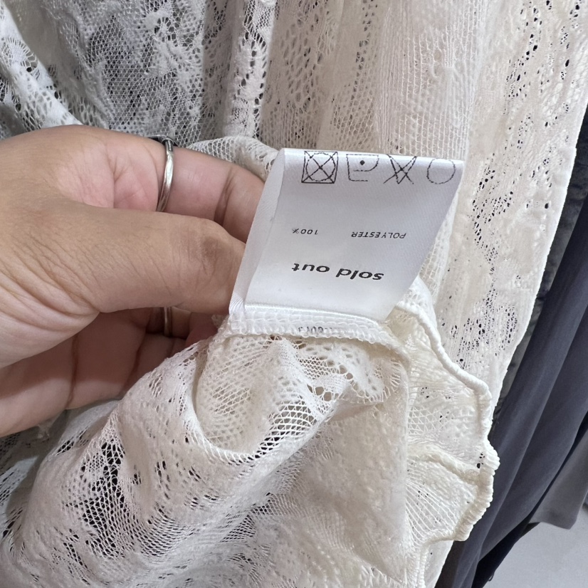 SOLD OUT東大門㊣實拍女裝新品25秋冬推薦襯衫蕾絲衫蕾絲開衫SOLD OUT襯衫/蕾絲衫