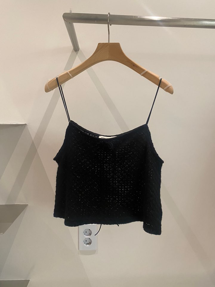 BOUTIQUE SEOUL-P東大門㊣代購女士新品熱賣25秋冬吊帶背心ANDMORE BUTTON吊帶/背心圖色2