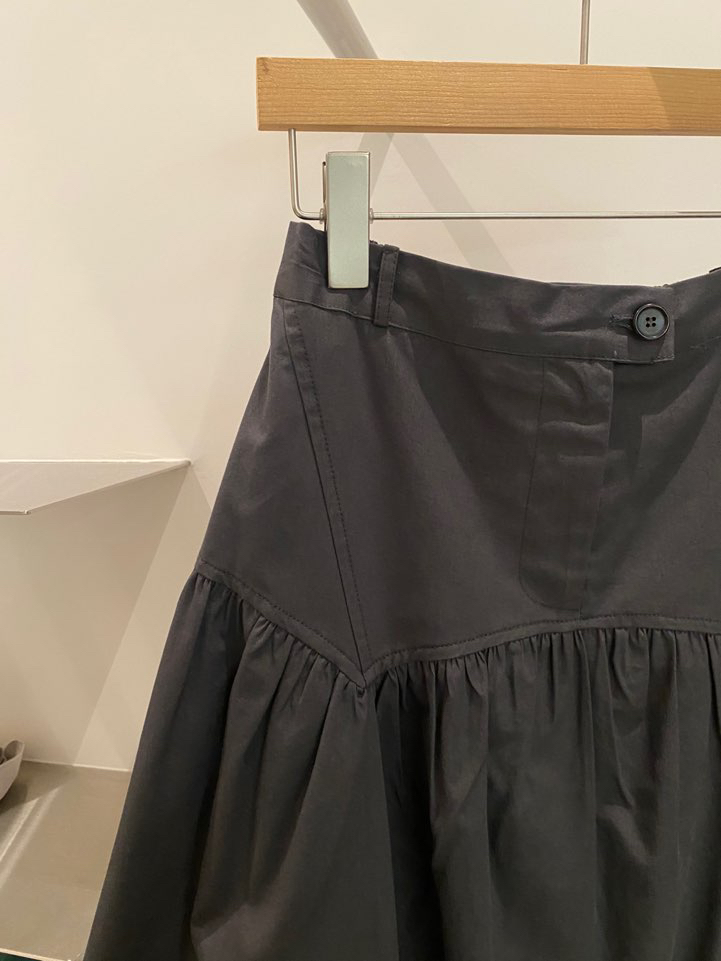 BOUTIQUE SEOUL-P東大門㊣代購女士新款休閑推薦25秋冬長裙ANDMORE BUTTON長裙