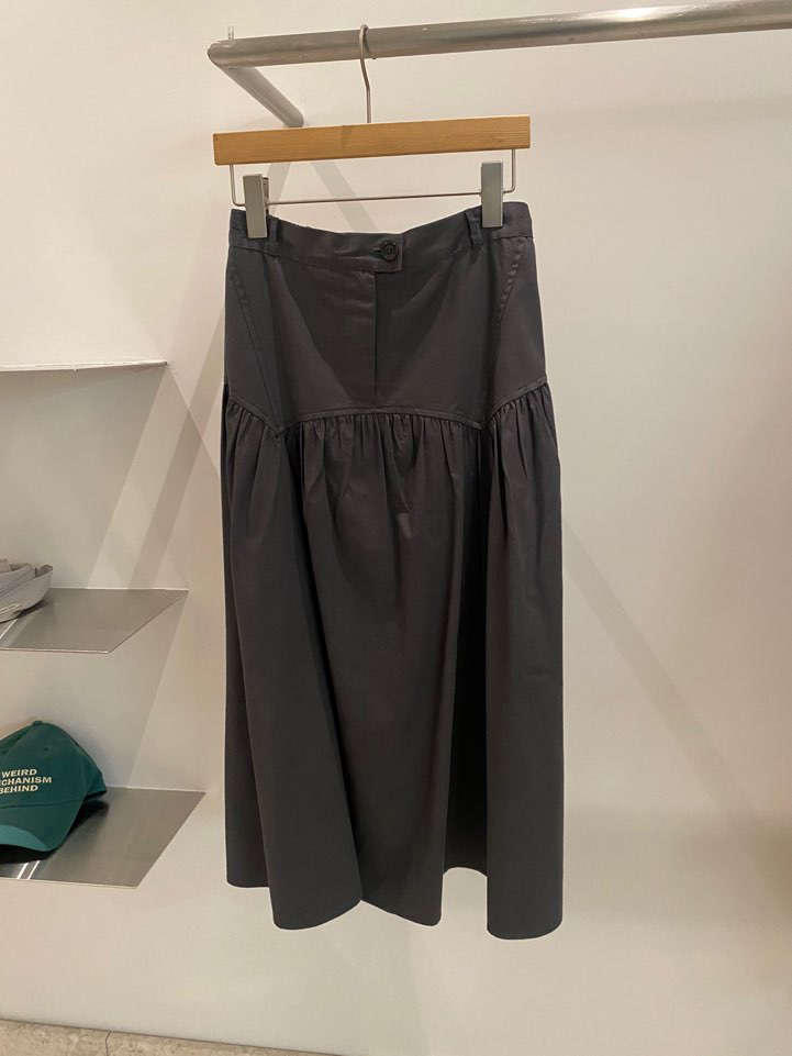 BOUTIQUE SEOUL-P東大門㊣代購女士新款休閑推薦25秋冬長裙ANDMORE BUTTON長裙圖色2
