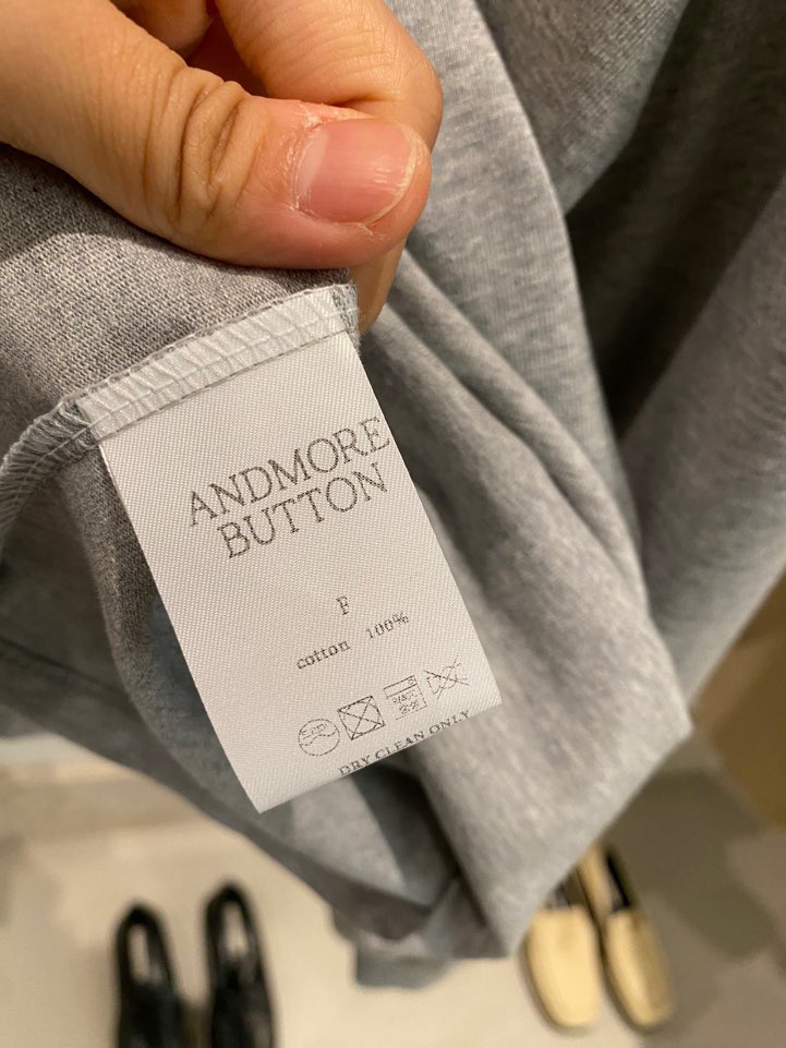 BOUTIQUE SEOUL-P韓國代購㊣女士新款休閑真品熱賣長袖T恤ANDMORE BUTTON長袖T恤